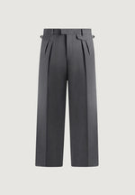 Pierre - Twin Pleat Tailored Wool-Blend Pants - Grey