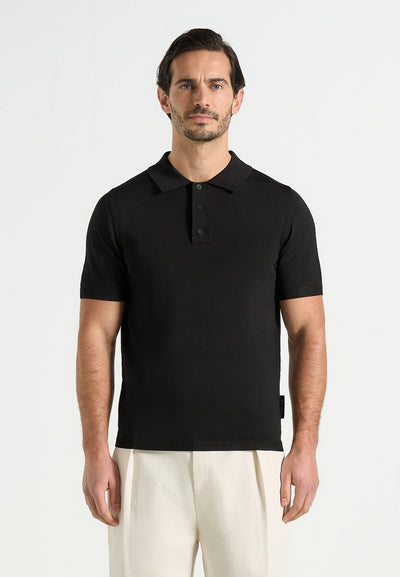 bryn-luxe-knitted-polo-top-black