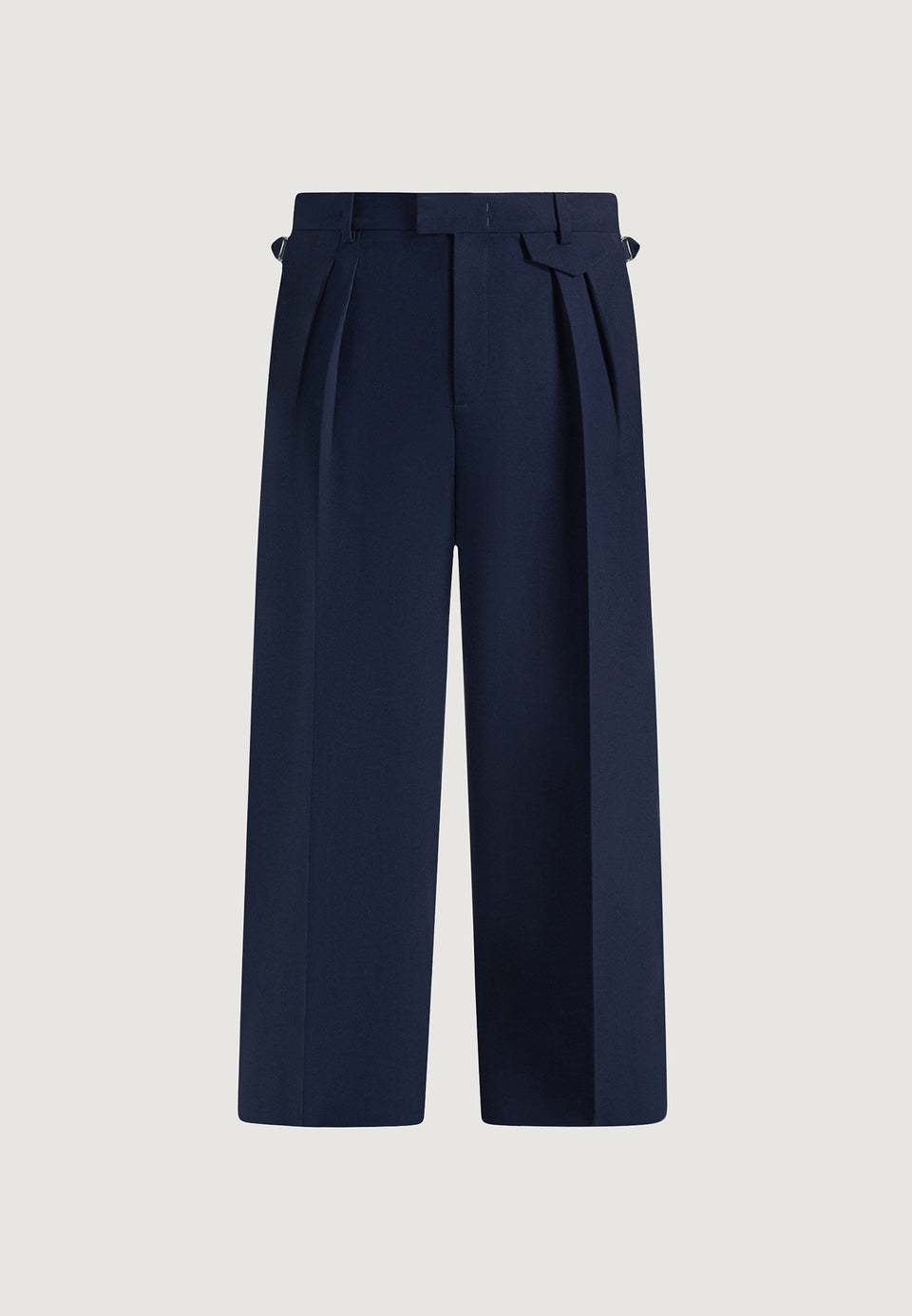 Pierre - Twin Pleat Tailored Pants - Navy