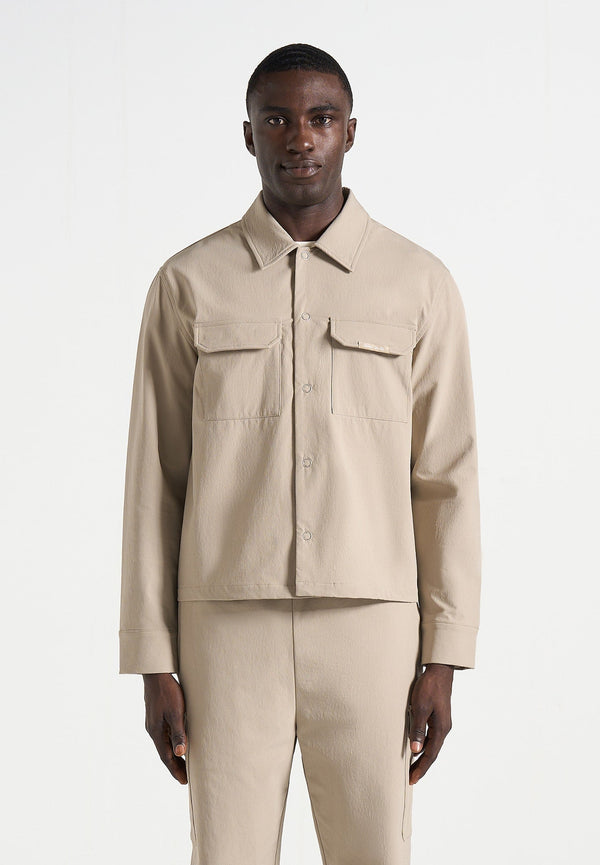 Milo - Technical Cargo Jacket - Taupe