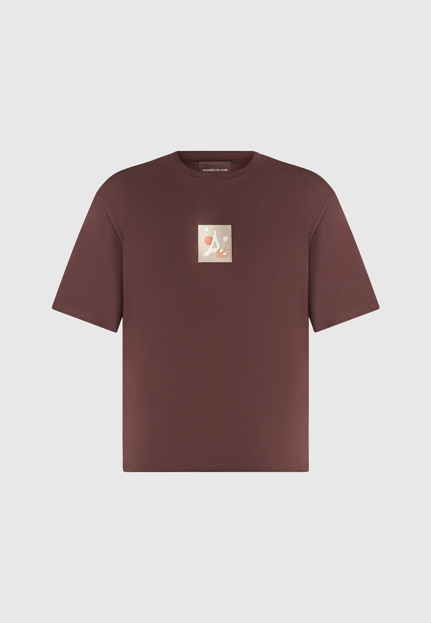 bird-detail-cotton-t-shirt-brown