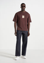 bird-detail-cotton-t-shirt-brown