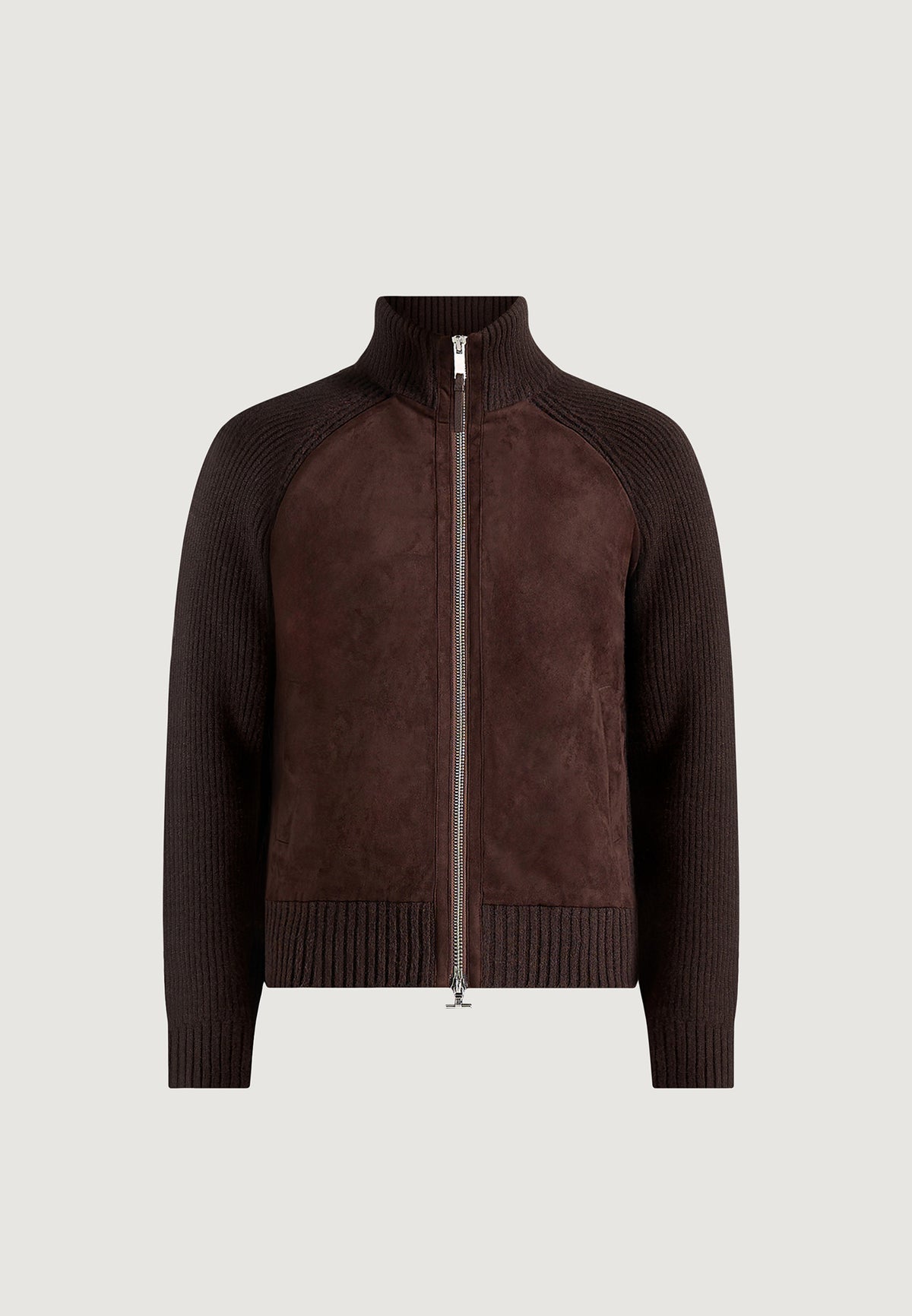 Rami - Suede & Knit Jacket - Brown