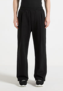 Cyril - Box Pleated Relaxed Jogger - Black