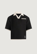 brice-boxy-crochet-detail-polo-shirt-black