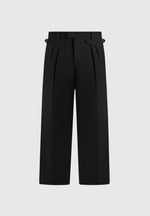 Pierre - Twin Pleat Tailored Pants - Black