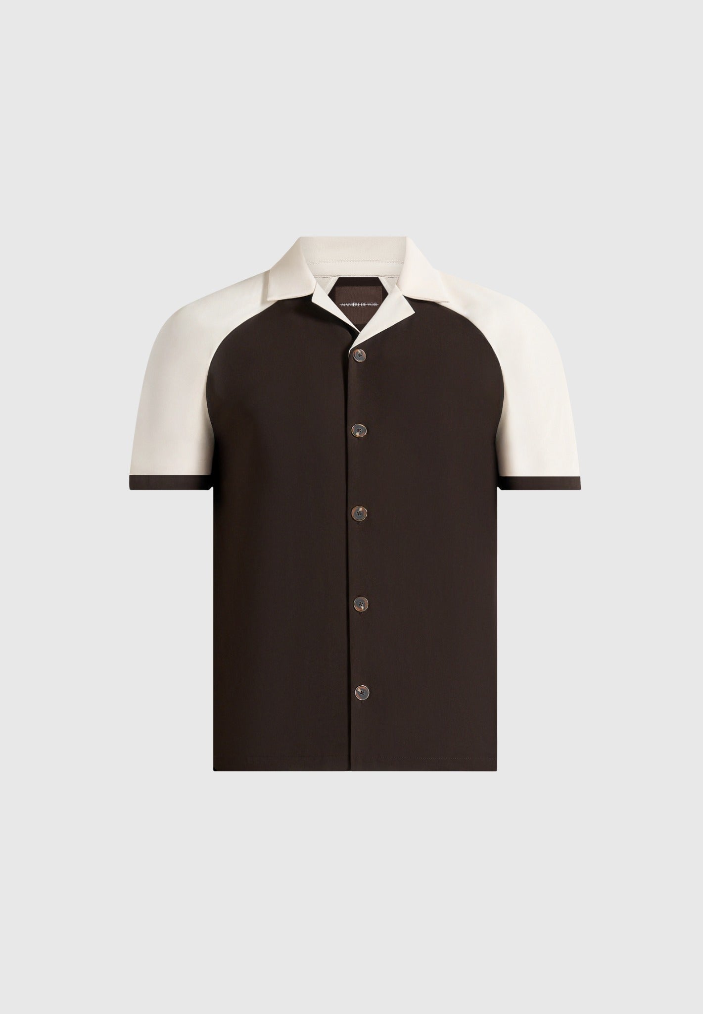 salim-contrast-raglan-shirt-brown-cream
