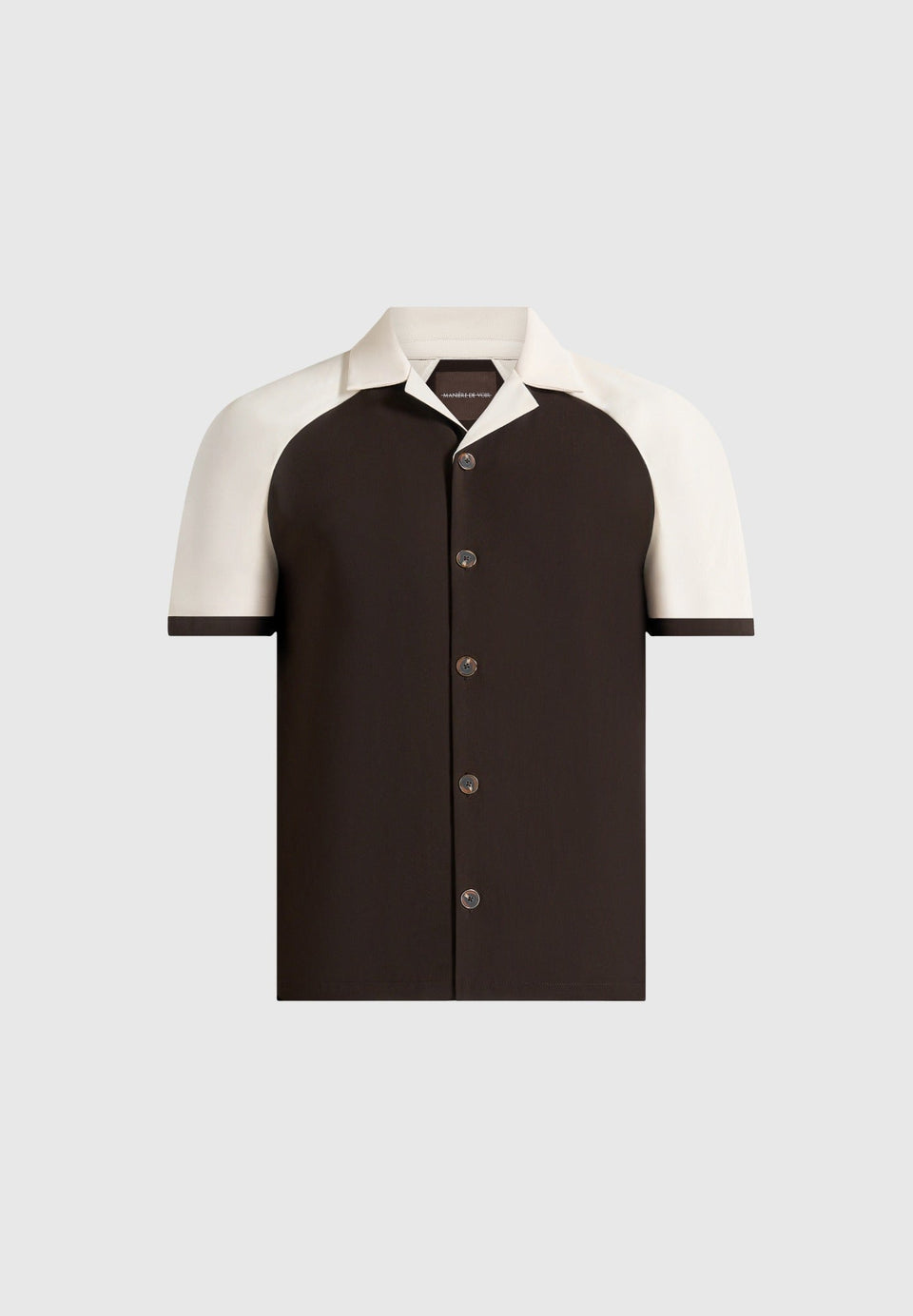 salim-contrast-raglan-shirt-brown-cream