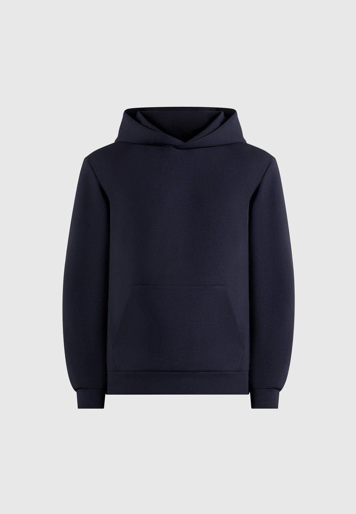 drew-neoprene-minimal-regular-fit-hoodie-navy