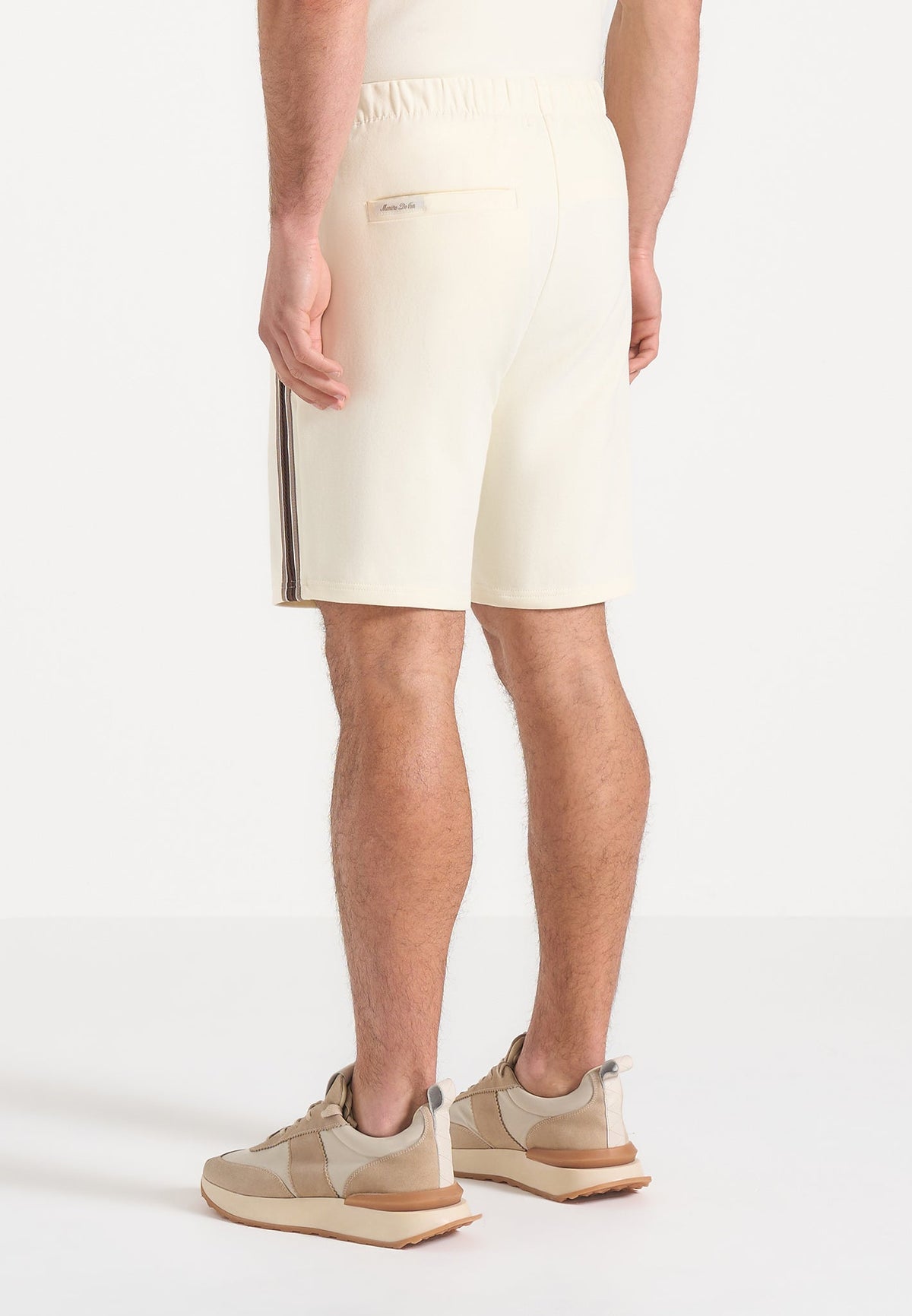 Taylor - Taped Cotton Shorts - Cream