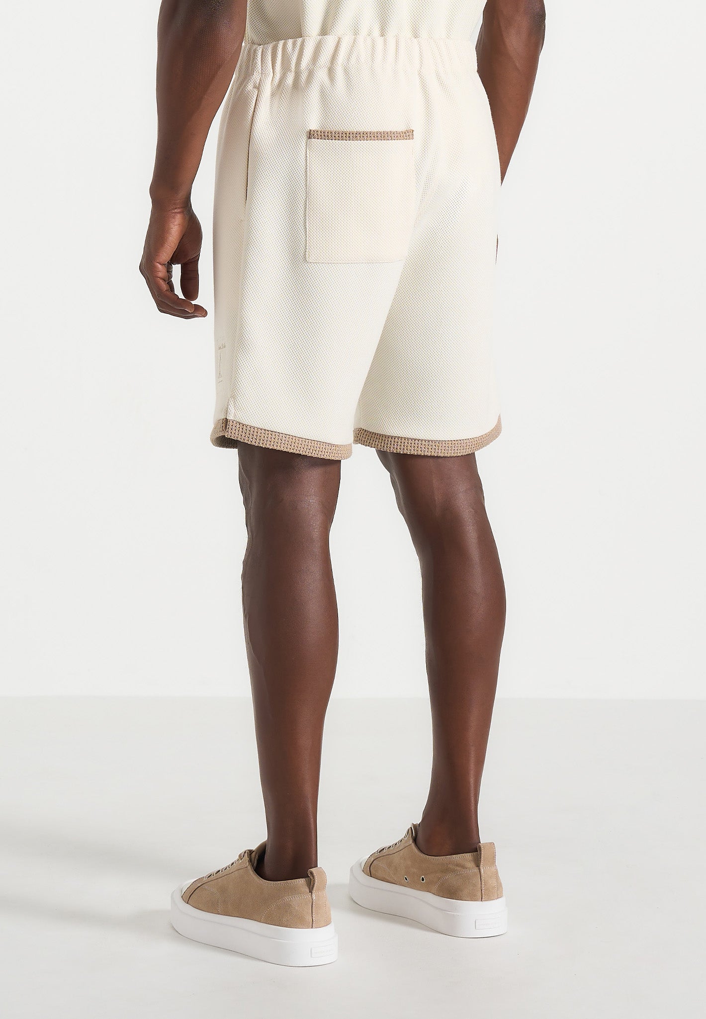 Reuben - Crochet Detail Shorts - Cream