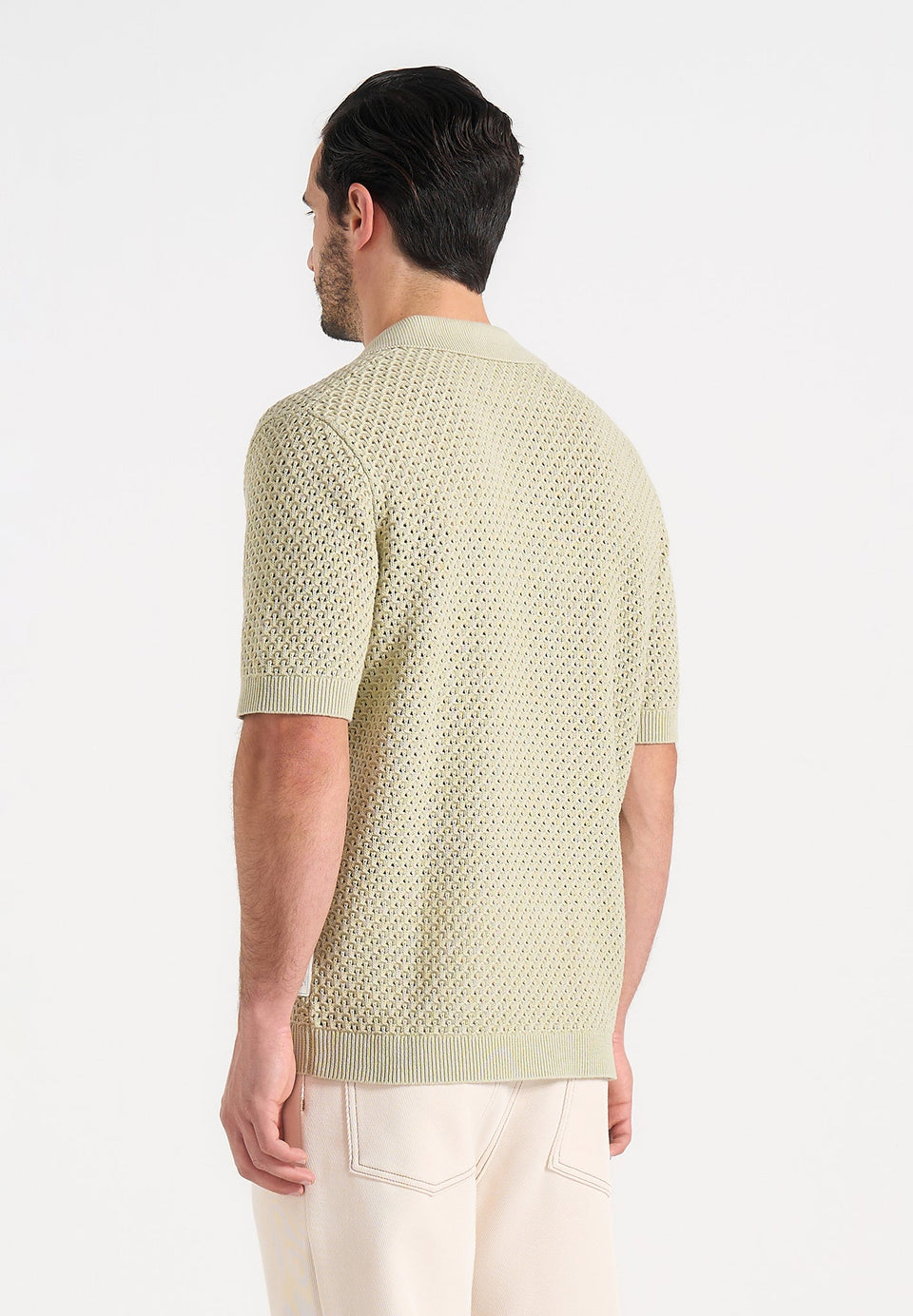 conrad-open-knit-polo-shirt-sage