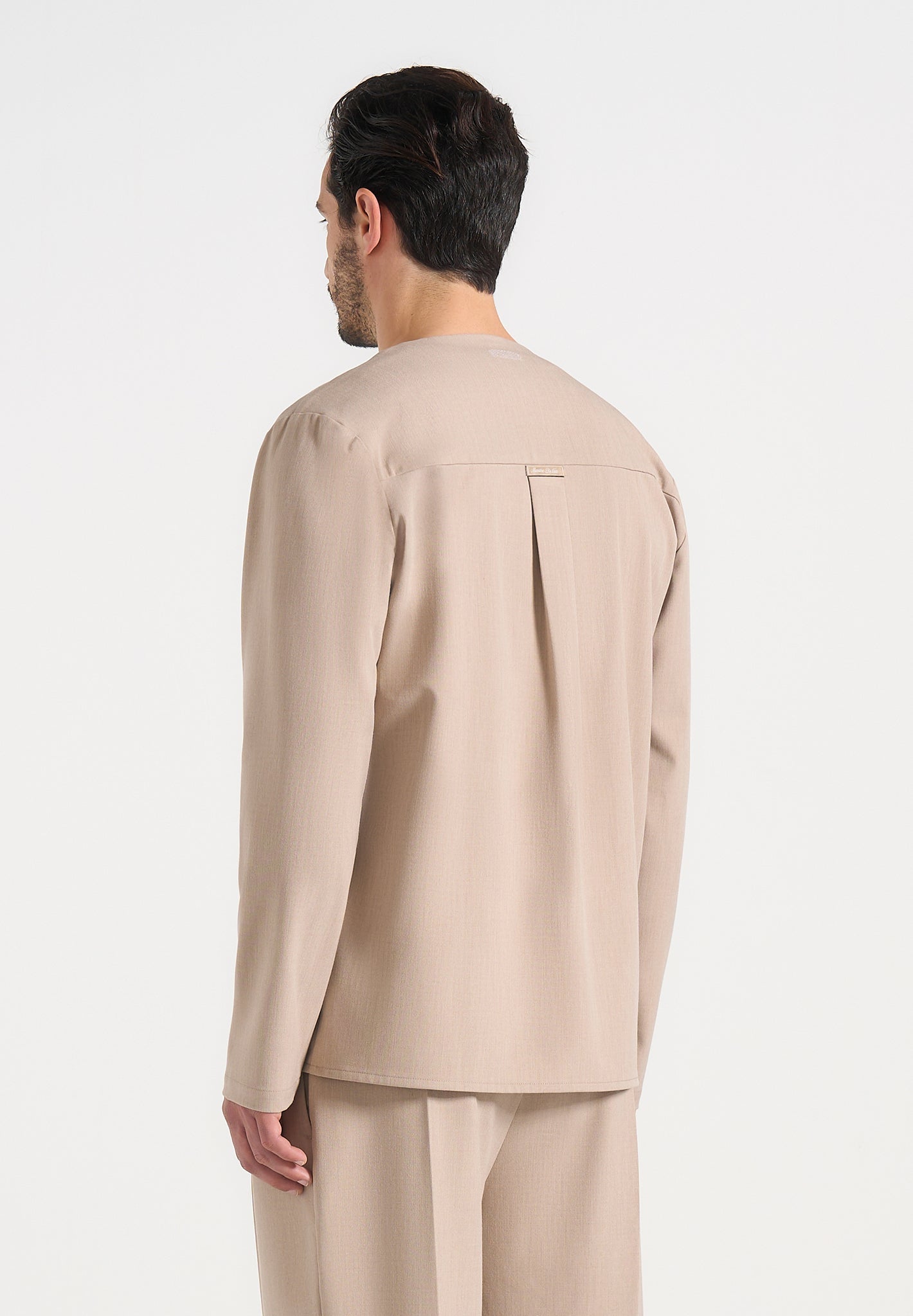 Axel - Minimal Kimono Shirt - Beige