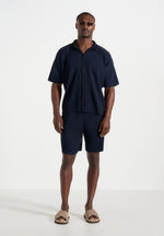 Drew - Pleated Shorts - Navy