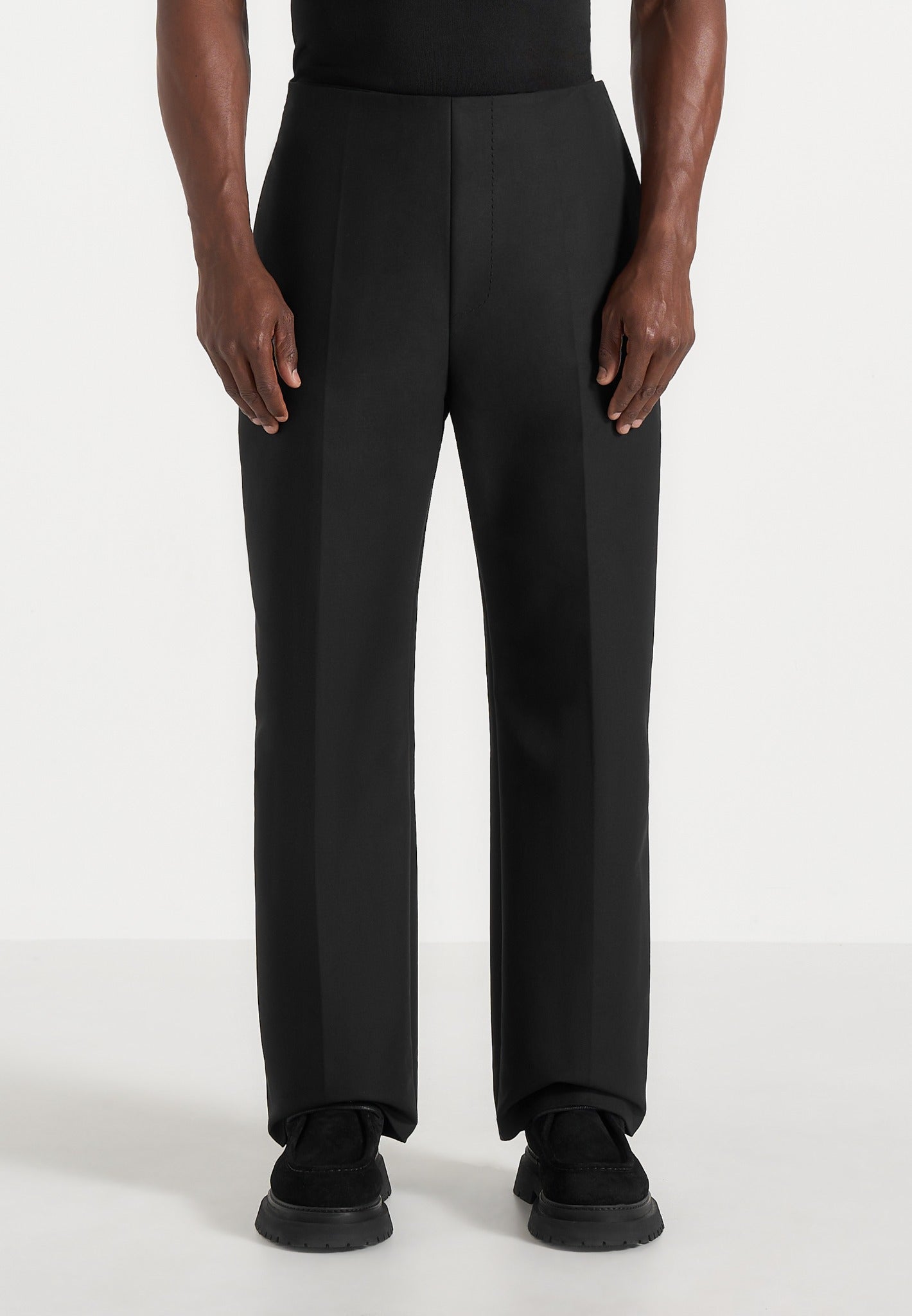 Henri - Foldover Pants - Black