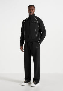 Signature Piped Track Pants - Black