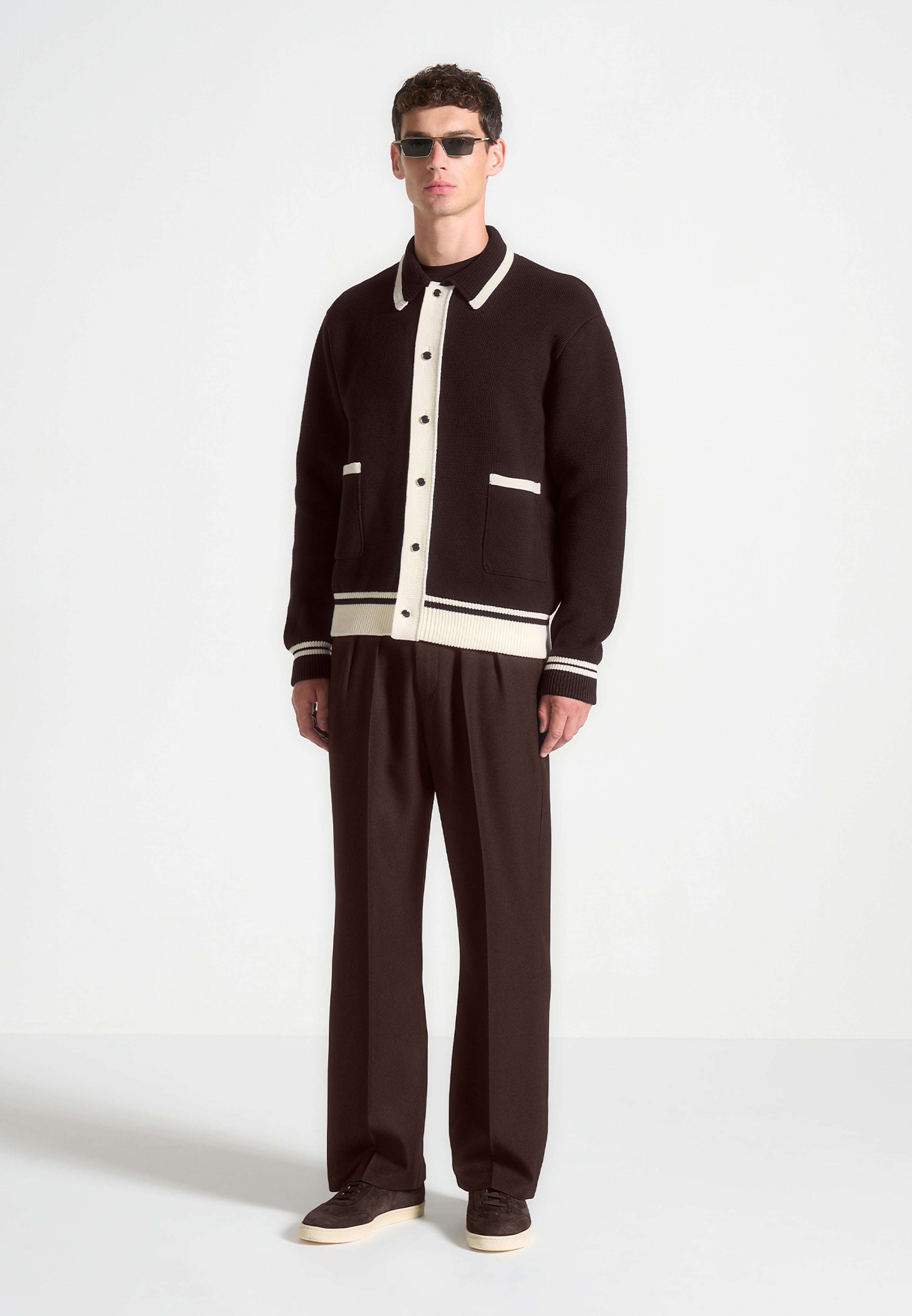 julien-classic-combed-cotton-knit-cardigan-brown 