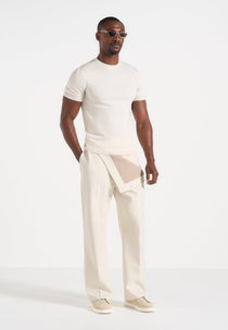 Henri - Foldover Pants - Cream