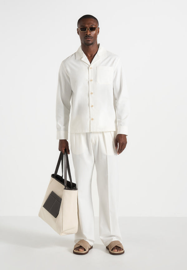 Constant - Linen Overshirt - White