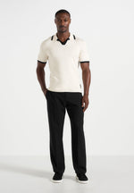 lambert-contrast-detail-knit-polo-shirt-cream