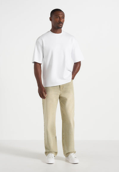 DN002 - Relaxed Fit Denim Jeans - Sage