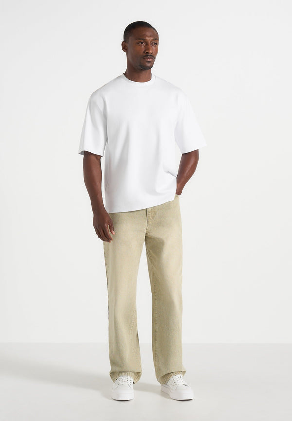 DN002 - Relaxed Fit Denim Jeans - Sage