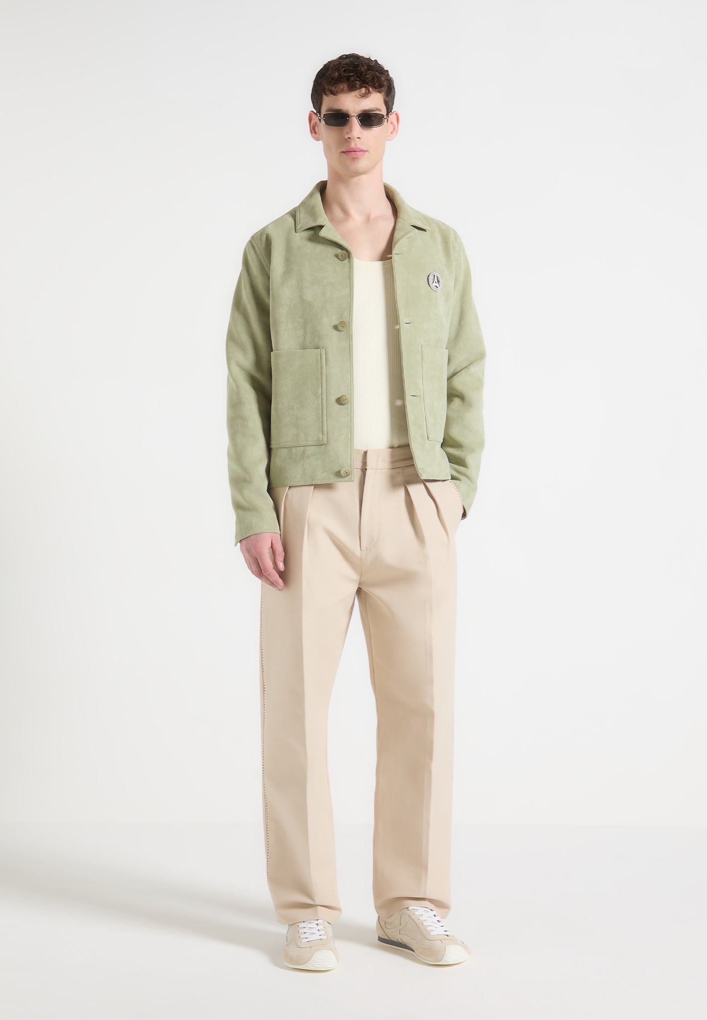 michel-suede-jacket-with-revere-collar-sage