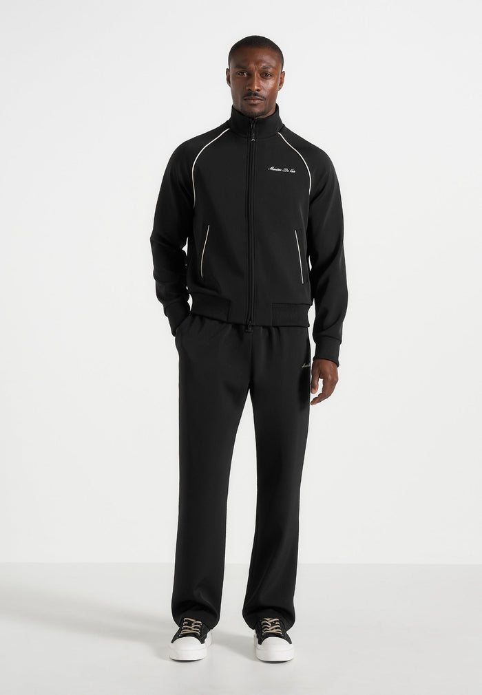 Signature - Piped Track Jacket - Black