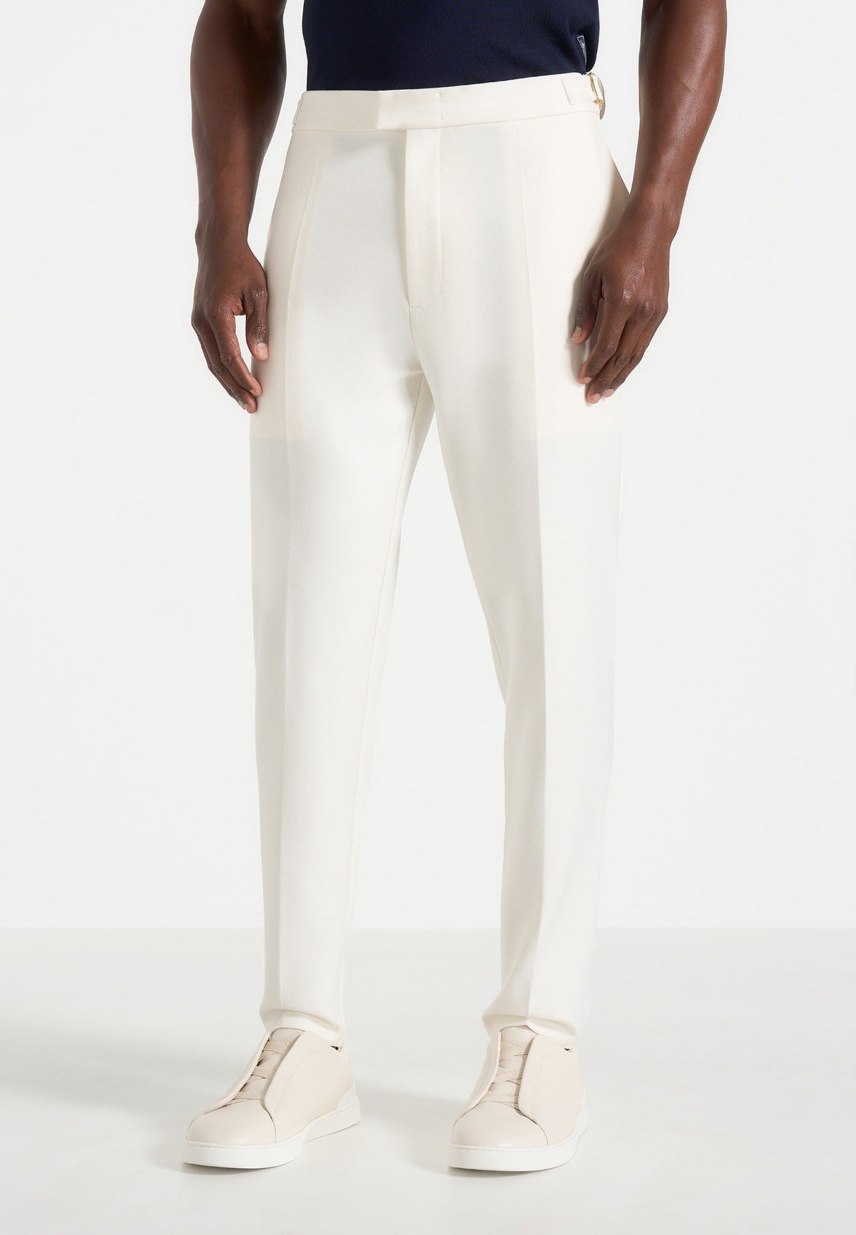 Hubert - Slim Fit Tailored Pants - Off White