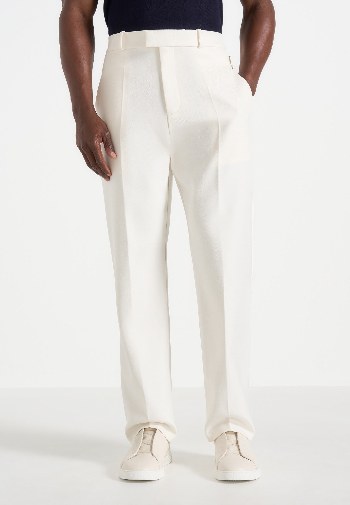 Joseph - Regular Fit Tailored Pants - Off White