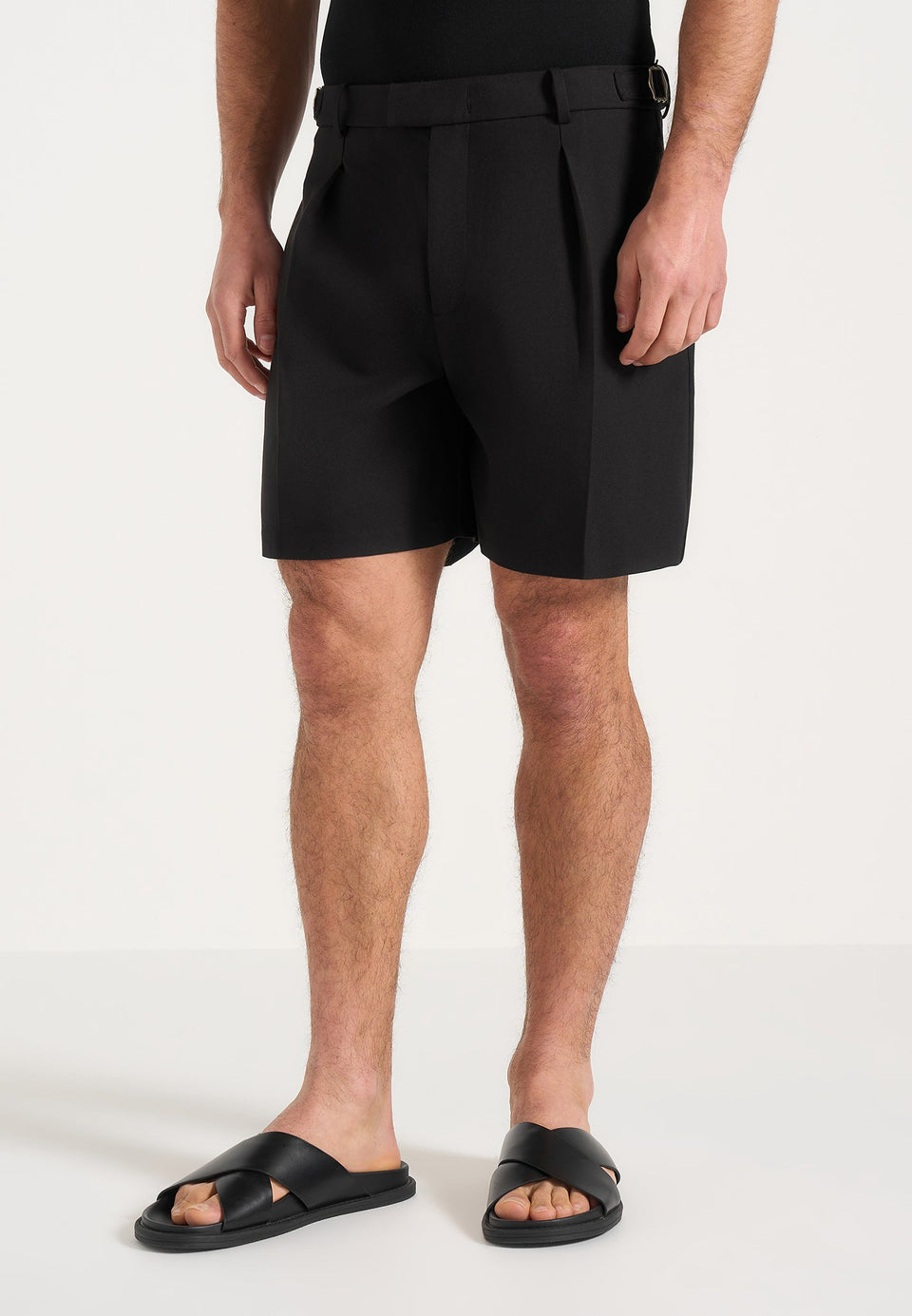marin-tailored-pleated-shorts-black