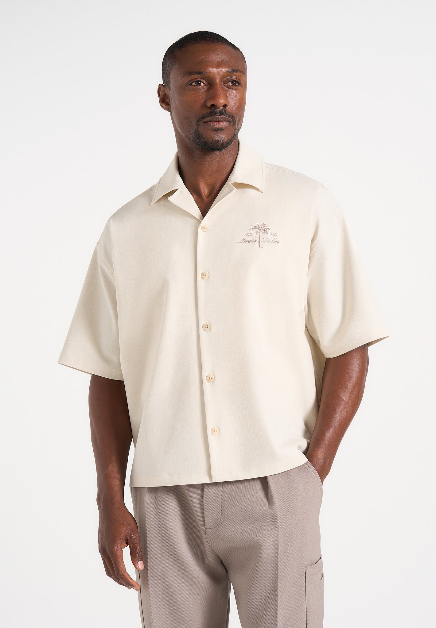 alexis-unisex-cote-dazur-boxy-shirt-cream