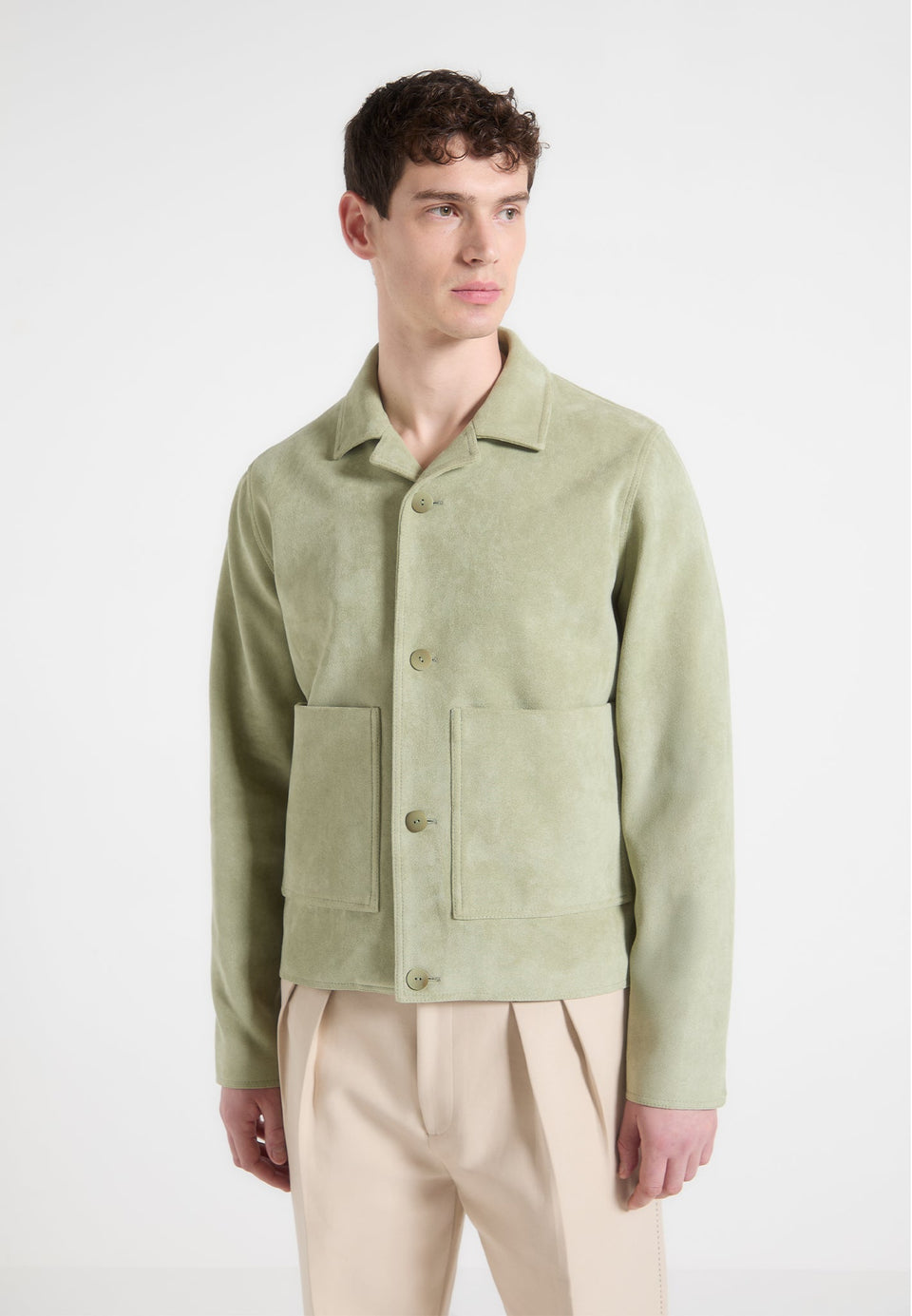 michel-suede-jacket-with-revere-collar-sage