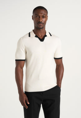 lambert-contrast-detail-knit-polo-shirt-cream