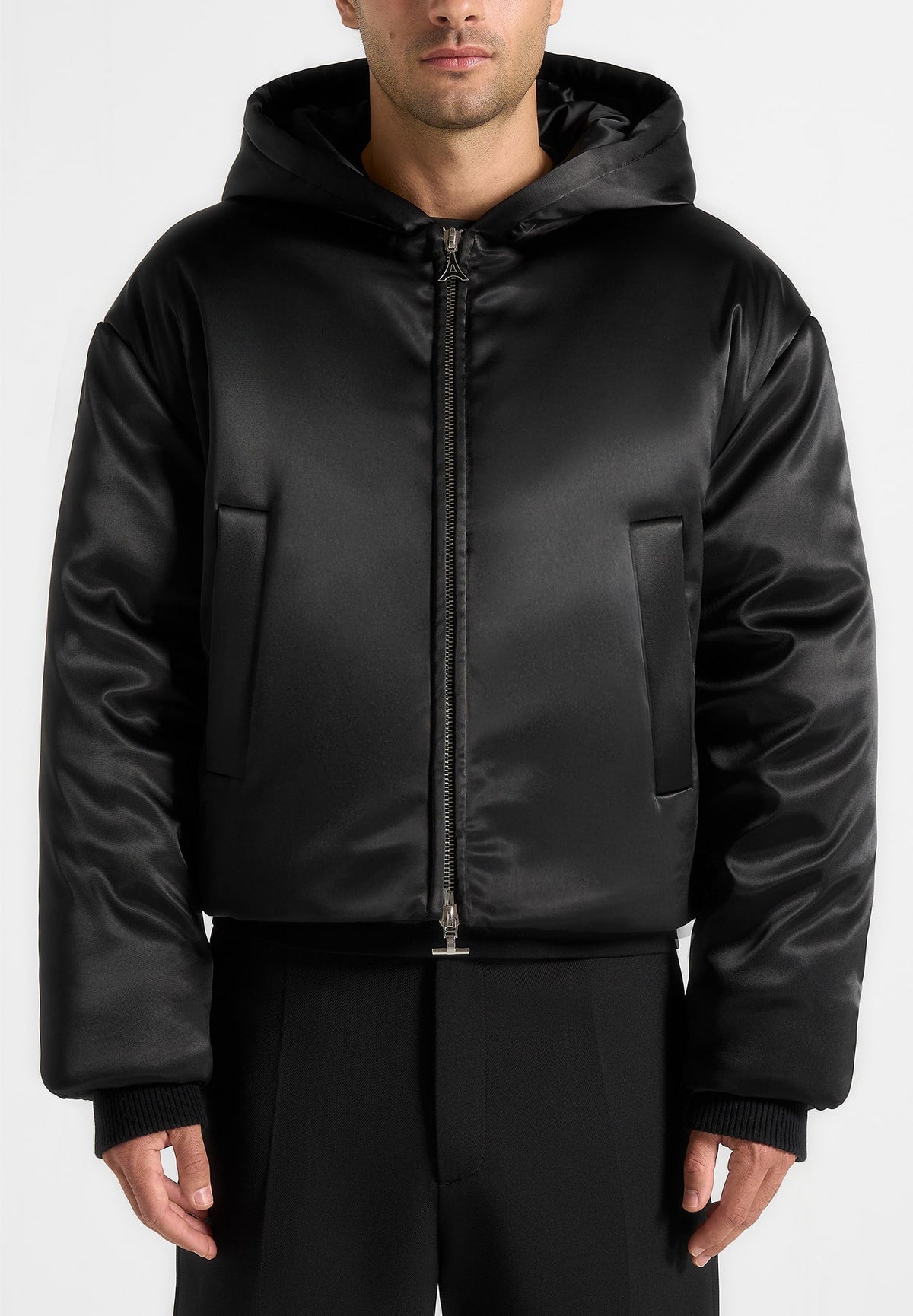 dario-satin-cropped-hooded-jacket-black