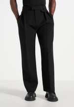 Pierre - Twin Pleat Tailored Pants - Black