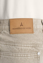 DN002 - Relaxed Fit Denim Jeans - Beige
