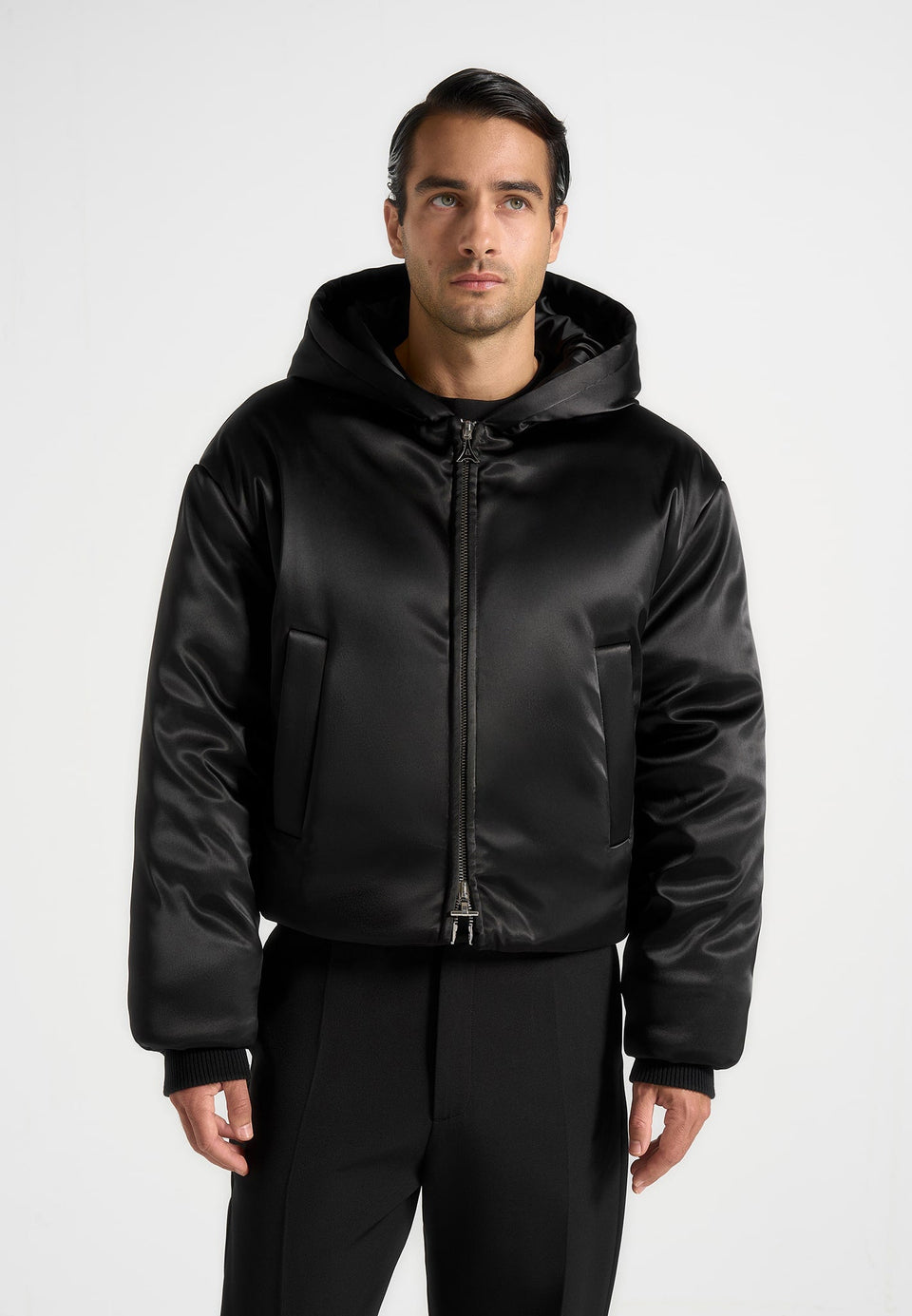 dario-satin-cropped-hooded-jacket-black
