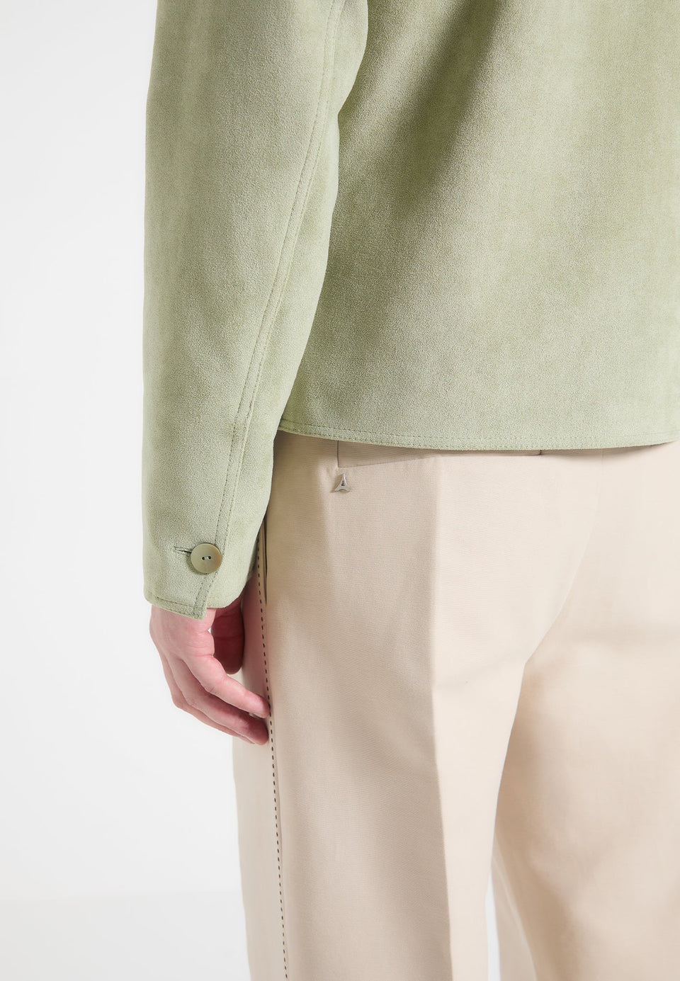 michel-suede-jacket-with-revere-collar-sage