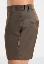 Brian - Polished Nylon Swim Shorts - Olive