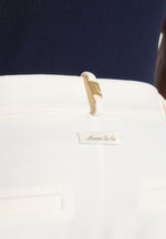 Hubert - Slim Fit Tailored Pants - Off White