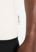 Lambert - Contrast Detail Knit Polo Shirt - Cream