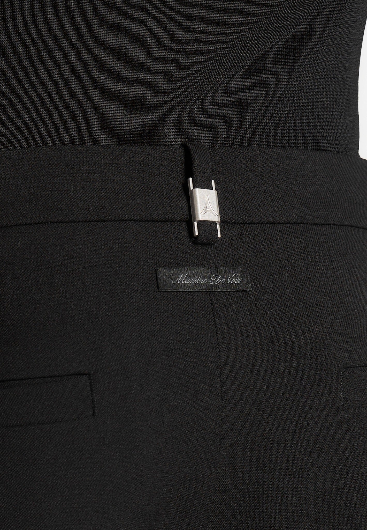 Pierre - Twin Pleat Tailored Pants - Black