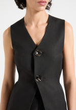 cinch-waistcoat-with-oversized-buttons-black