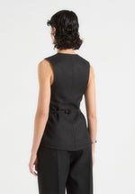 cinch-waistcoat-with-oversized-buttons-black
