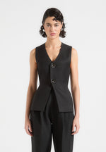 cinch-waistcoat-with-oversized-buttons-black