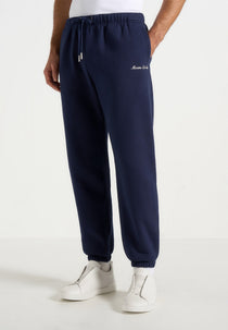 JS005 - Signature Regular Fit Cuffed Sweatpants - Navy