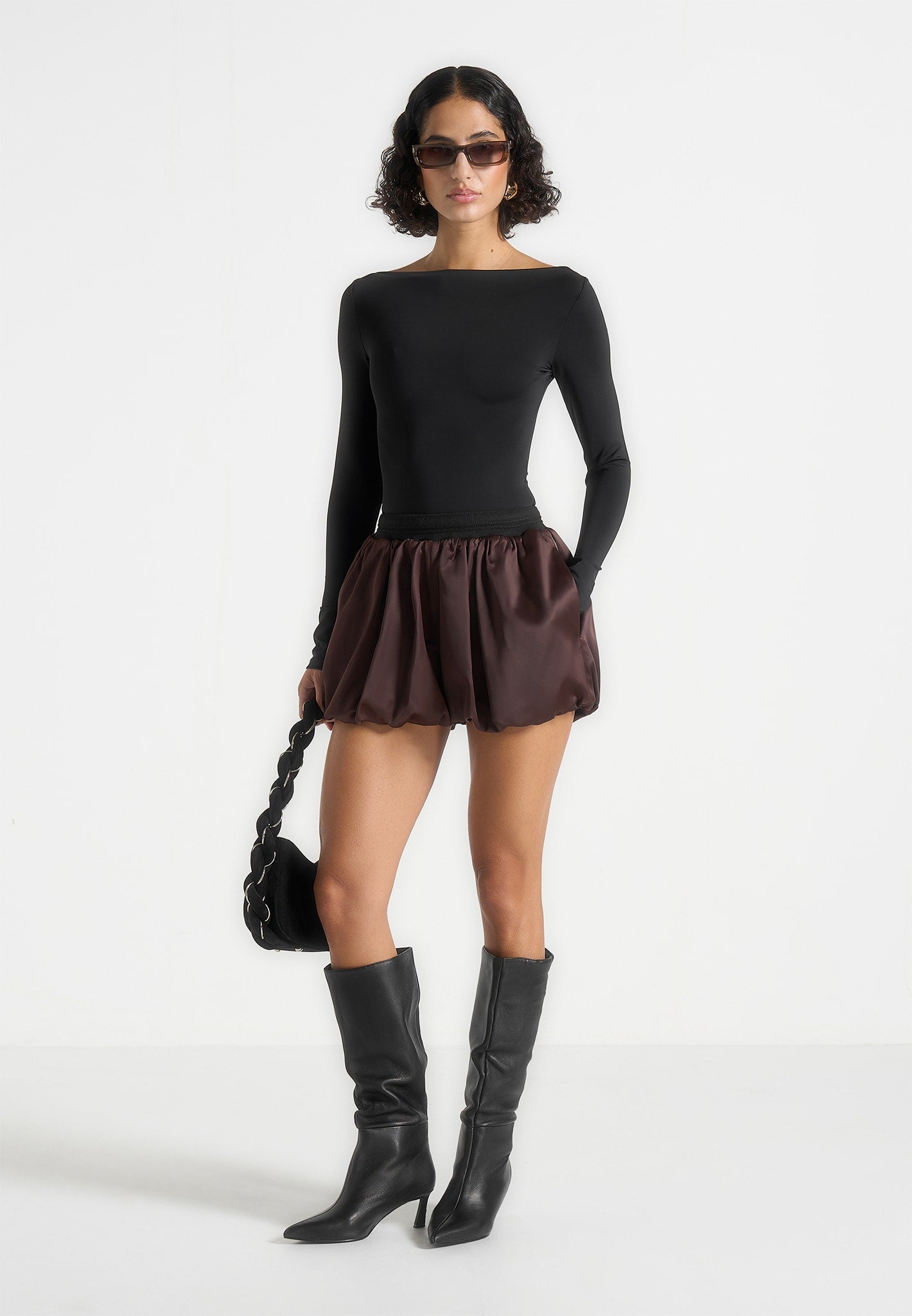 zoe-satin-balloon-shorts-espresso-black 