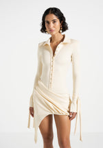 diane-draped-asymmetric-mini-dress-buttercream