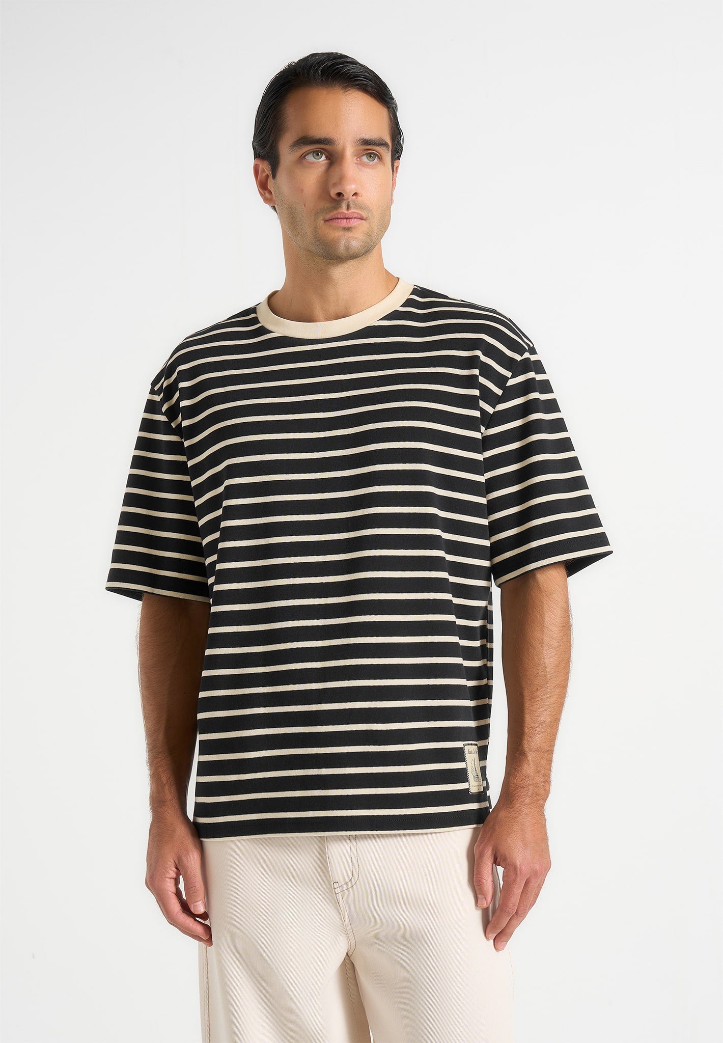 riley-unisex-striped-relaxed-fit-cotton-t-shirt-black-cream